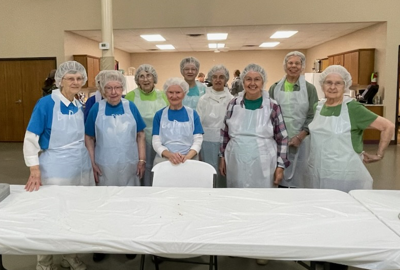 We are so grateful and blessed for our Sisters in Great Bend,  KS, who volunteered with the #OrphanGrainTrain to pack storable, shippable meals for those in need. #Loveyourneighbor