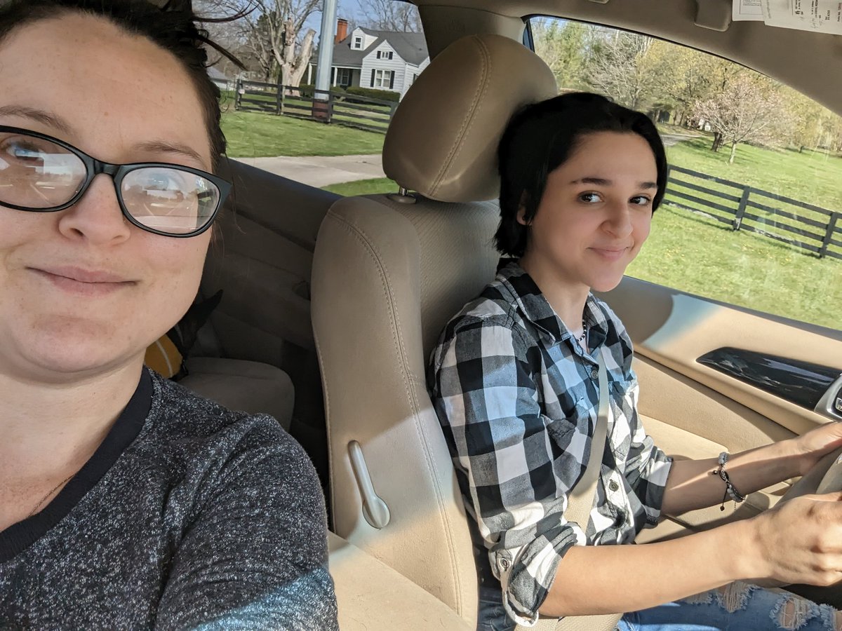 This kid is doing so well learning to drive. I'm so proud of her! #TeenagerDriver #OhShitHandle #PassengerDriver #MomOfTeens #LearningToDrive
