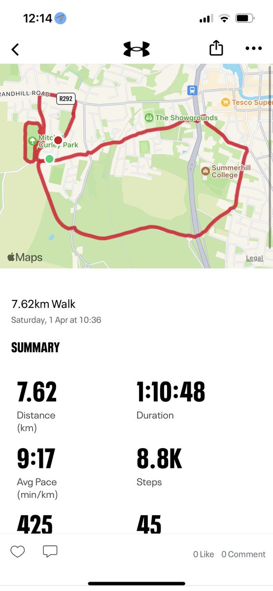 First 7km done ❤️ <a href="/sligorovers/">Sligo Rovers</a> #50kmChallenge