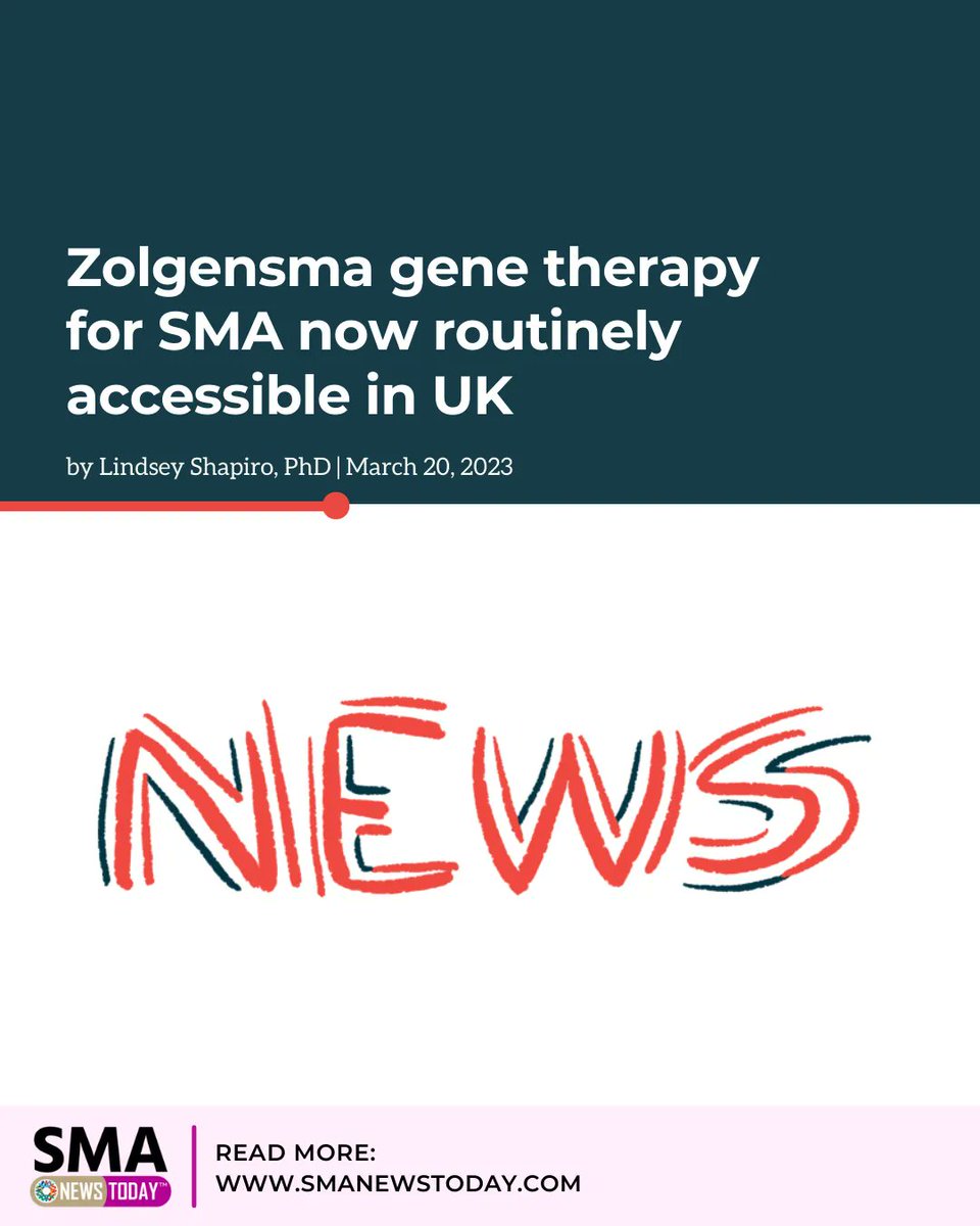 SMANewsToday's tweet photo. One-time gene therapy Zolgensma will now be routinely accessible at low or no cost to presymptomatic infants in the U.K. who are genetically predisposed to SMA. https://t.co/6vgxDSmKa1

#SMA #SMANewsToday #SMAnews #SMAresearch https://t.co/HhkmMDDSKQ