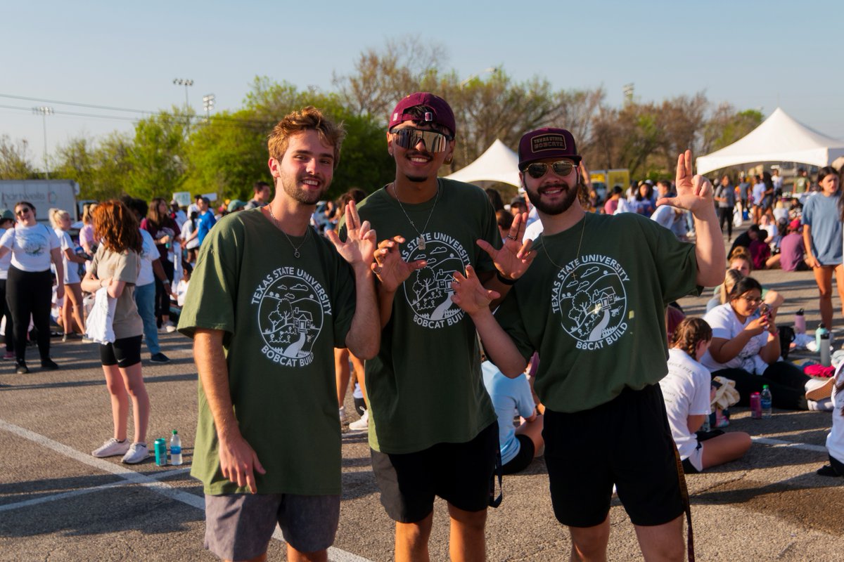 lbjsc's tweet image. Today is the day! Bobcat Build (@BobcatBuild) is one of the largest, one-day community service projects in the state of Texas. Today marks the 20th anniversary of this amazing day of service and we are so excited! 🛠️ #LBJSC #TXSTNext