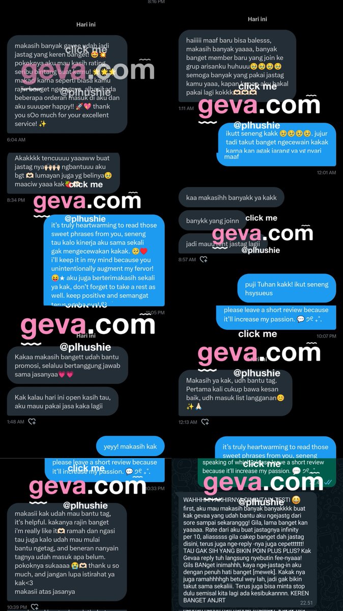 gevasite's tweet image. aku avail
ding - dong 𓂃݊ ׅ🔔ʾ ִֶָ. hi there, kakak butuh 𝙟𝙖𝙨𝙩𝙖𝙜 yang trusted 'n rajin? 𝐠𝐞𝐯𝐚 maju paling depan with so many loves! 🎀💬 jadi jangan ragu buat order di aku ya. hence, you can 𝙝𝙞𝙩 𝙢𝙚 𝙪𝙥 𝙤𝙣 {wa.me/6283856731518} fsr. ★