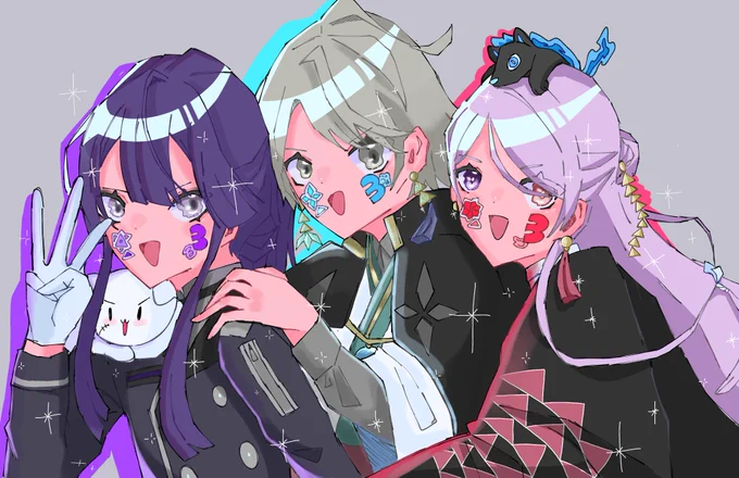 #VΔLZ3周年 #桜魔の土産 #描いた晴 #長尾百景  #上弦画 おめでてぇおめでてぇ 