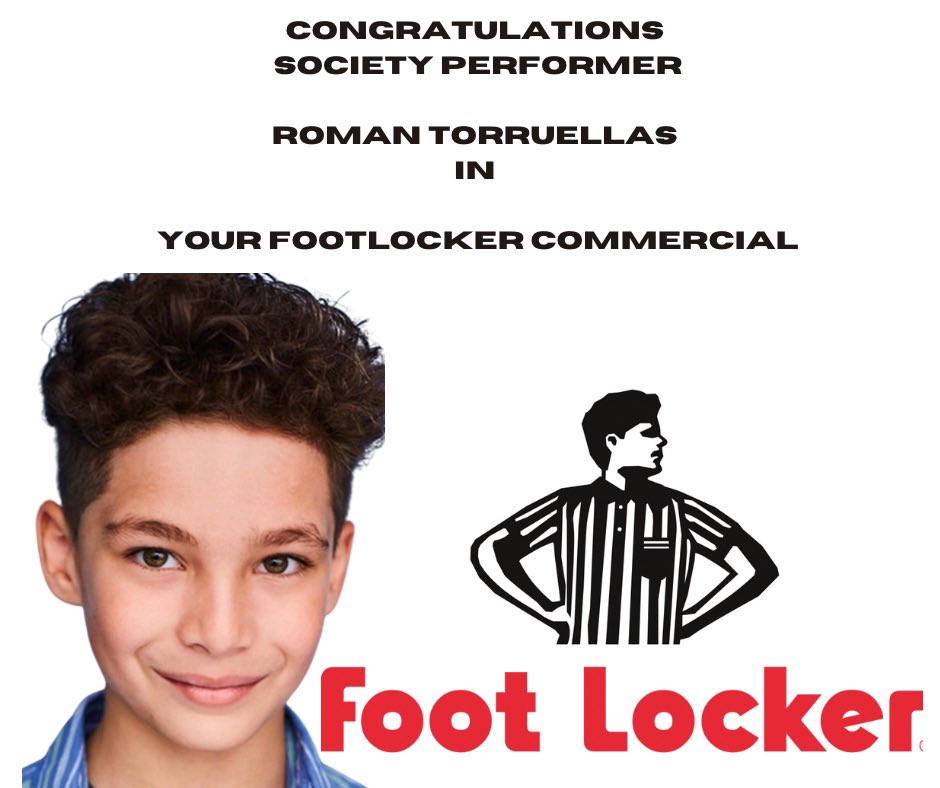 Congratulations #SocietyPerformer Roman Torruellas on your Foot Locker #Commercial