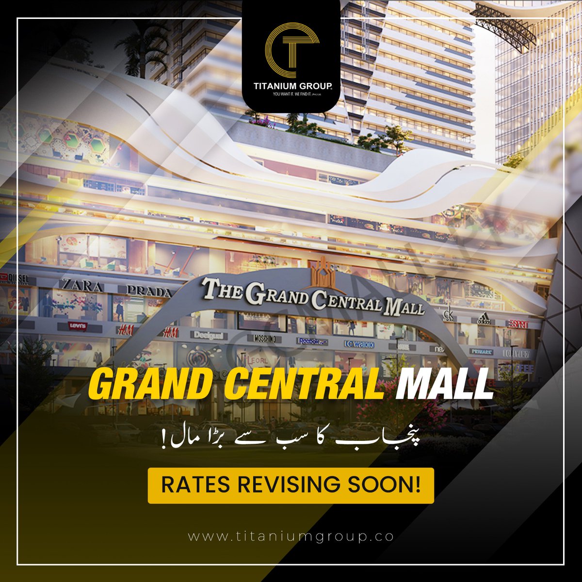 TitaniumGroup1's tweet photo. 𝐂𝐨𝐦𝐦𝐞𝐫𝐜𝐢𝐚𝐥 𝐒𝐡𝐨𝐩𝐬 &amp; 𝐀𝐩𝐚𝐫𝐭𝐦𝐞𝐧𝐭𝐬 | 𝐆𝐫𝐚𝐧𝐝 𝐂𝐞𝐧𝐭𝐫𝐚𝐥 𝐌𝐚𝐥𝐥 𝐅𝐚𝐢𝐬𝐚𝐥𝐚𝐛𝐚𝐝

#GrandCentralMall #CommercialProject #TitaniumGroup #PropertyExpert #PropertyAnalysis #PropertyFinder #Property #RealEstate https://t.co/1mdkDOcZLh