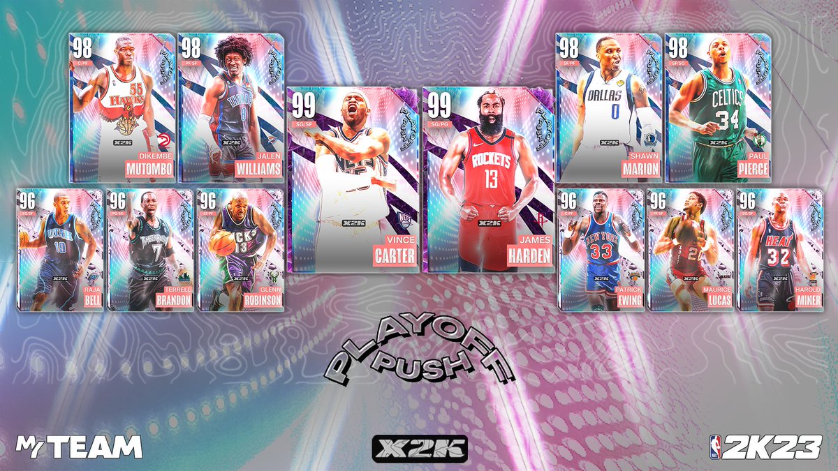 🚨CONCEPT ALERT🚨

Playoff Push - players who were parts of team that performed above expectation, had a disappointing season or just perennial 8 seeds. All of these teams barely qualified for the post-season at least once. 

❤️ and 🔄 always appreciated!