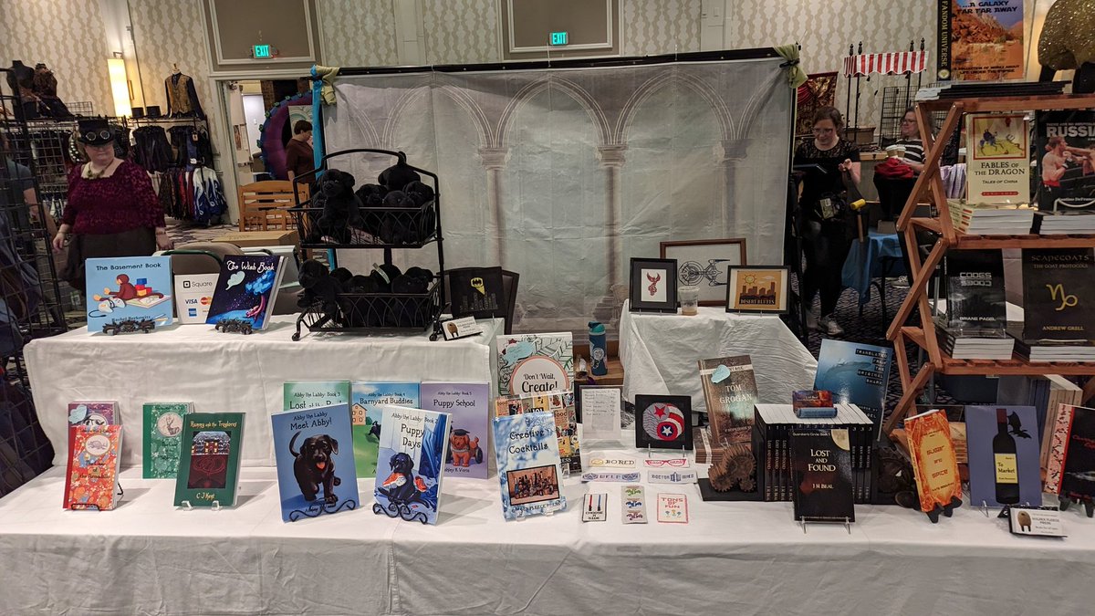 GoldenFPress's tweet photo. Con day! If you're in the Baltimore area come see us at #telltalesteampunk https://t.co/Y3rOm8TPrQ