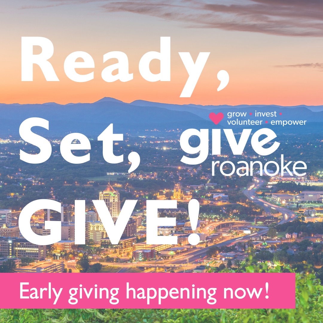 We're not foolin' around when we tell you that early giving is happening NOW! Ready, Set, GIVE at giveroanoke.org. #giveroanoke2023
