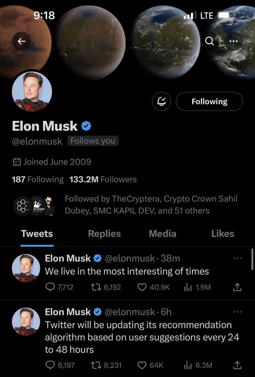 FiyaAcademy's tweet photo. Woooh! Look at who Elon musk just followed 🔥 #AprilFoolsDay https://t.co/N6nNJAL9gR