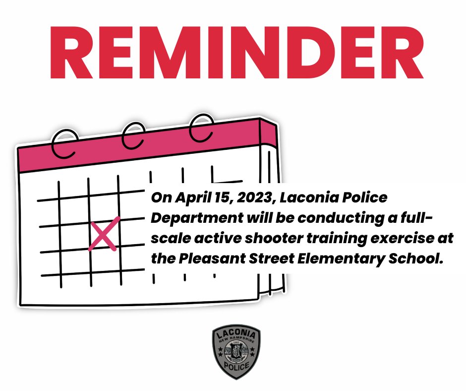 Laconia NH Police on Twitter "The LaconiaPD will be conducting a full