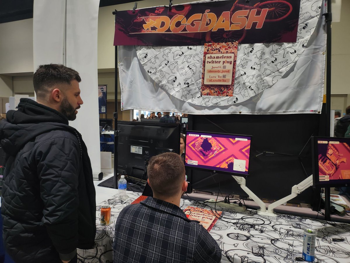 LazuliteTea's tweet photo. I have a table at the Midwest Gaming Convention at the Wisconsin Center in Milwaukee! Come and test out the alpha of DogDash! #pixelart #ドット絵 https://t.co/ATD5vdPx5S