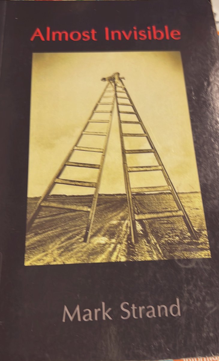 cloudscholar's tweet image. #springread day one: Almost Invisible, @M_StrandPoetry 

Some wonderful prose poems and thought provoking images.  Solid start to the #springread
