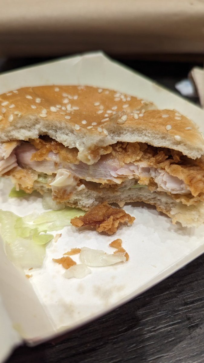 This uncooked, raw burger was served up in KFC Belfast <a href="/kfc/">KFC</a>.