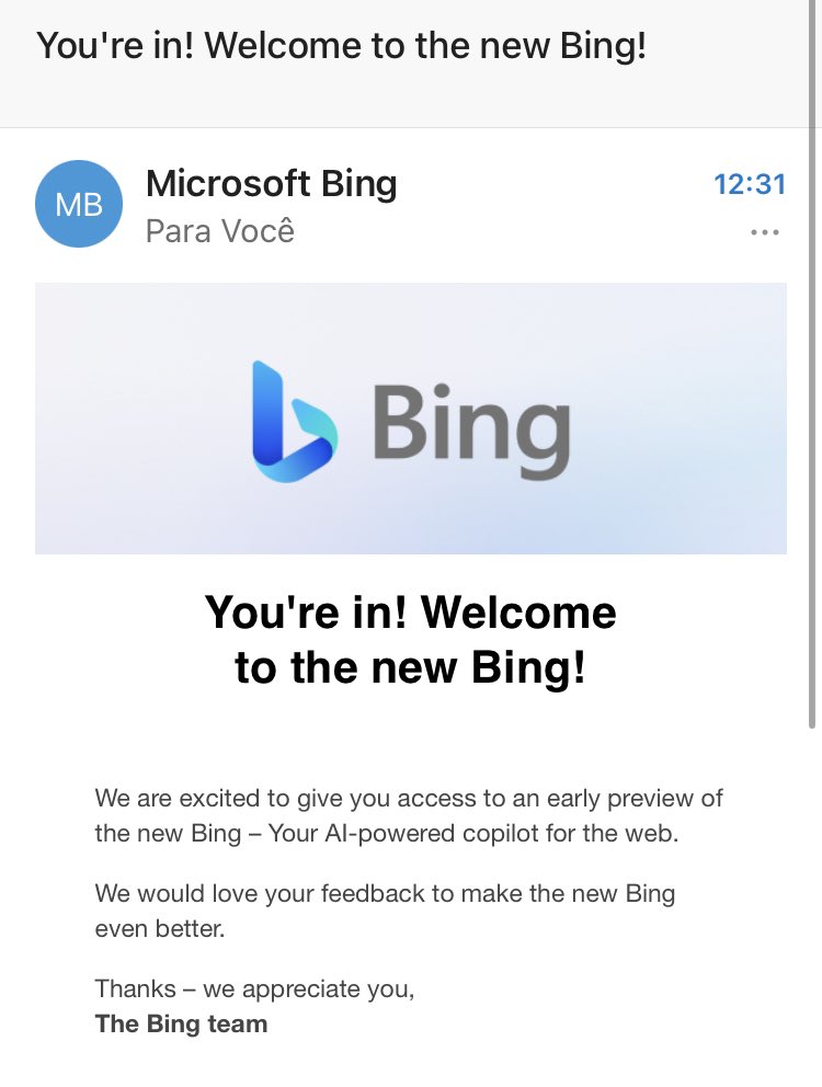 FelipeSchulz's tweet photo. Eeeeeeita, a programação para o final de semana foi atualizada, bora experimentar o @bing com esteróides 😍 https://t.co/UKfce4msyi