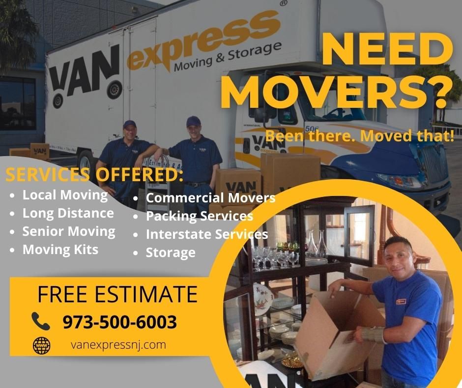 vanexpressnj's tweet photo. Do you need a team of expert local movers? Look no further. While you focus on moving into a new home, we'll handle all the heavy lifting. Call us and get a free moving quote today.
https://t.co/loaZwtoh3x
#vanexpress #njlocalmoving #newjerseymovingcompany https://t.co/b2UG9NK8rG