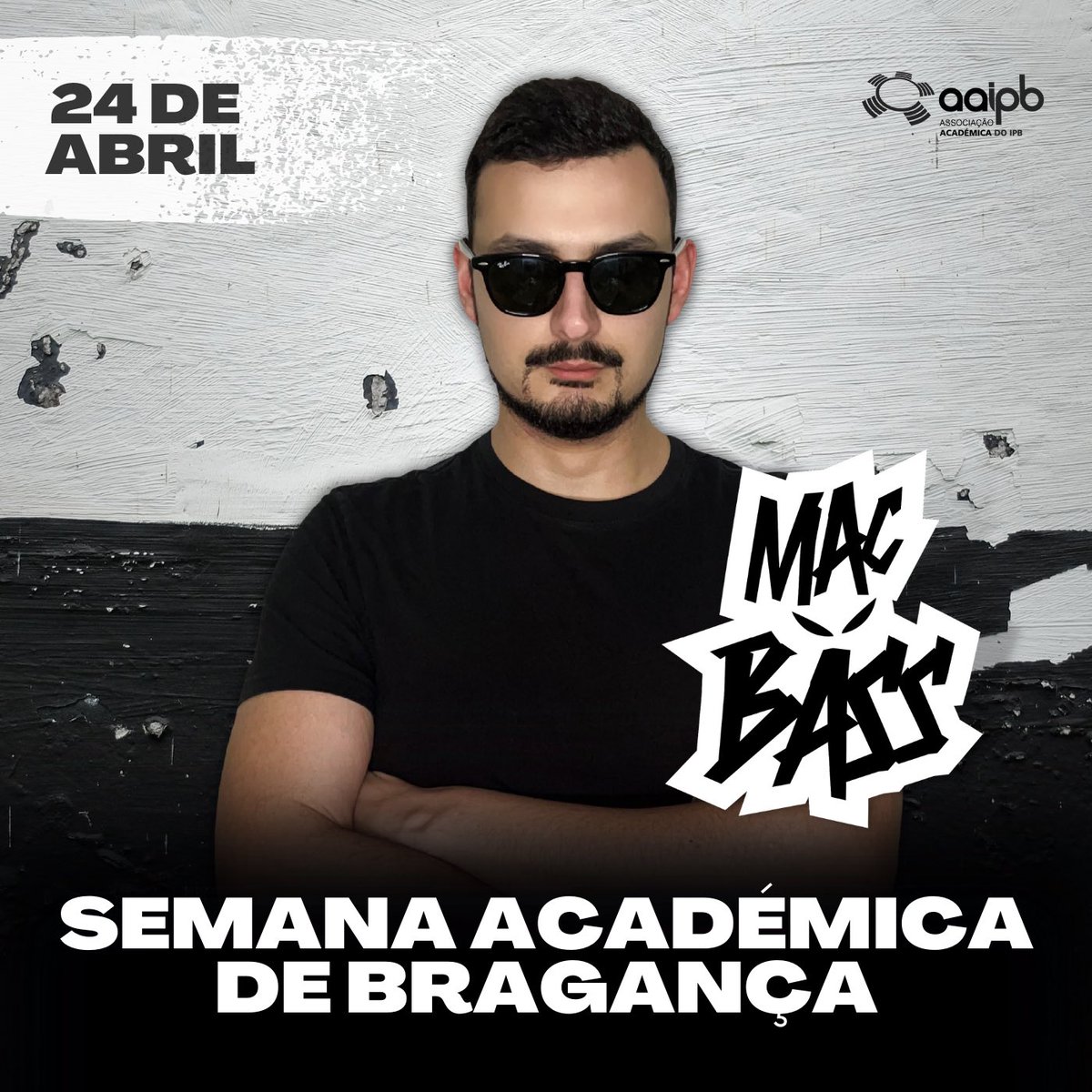 Dia 24 de Abril estamos de volta aos palcos na Semana Académica de Bragança! 🙌