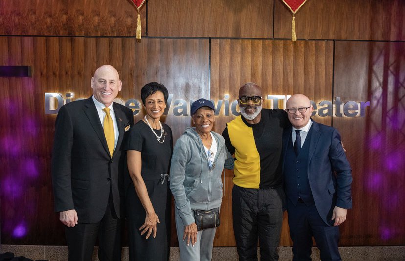 PresBreaux's tweet image. The Dionne Warwick Theatre at Bowie State University was unveiled today!We thank,honor and celebrate the musical legend &amp;amp; icon and welcome @dionnewarwick to the @BowieState #HBCU #BowieBold family and the inspiration she brings to a new generation of learners &amp;amp; musical artists.
