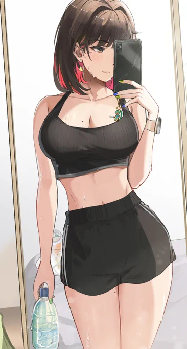 say hi to my red OC  