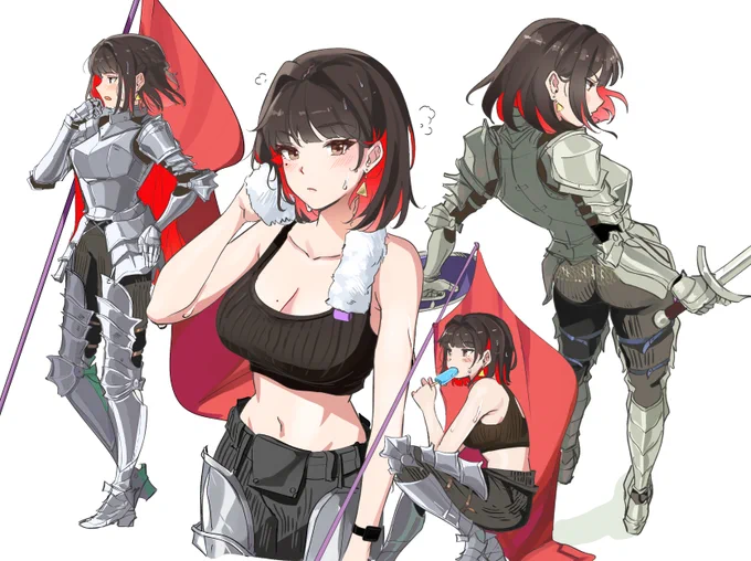 say hi to my red OC  