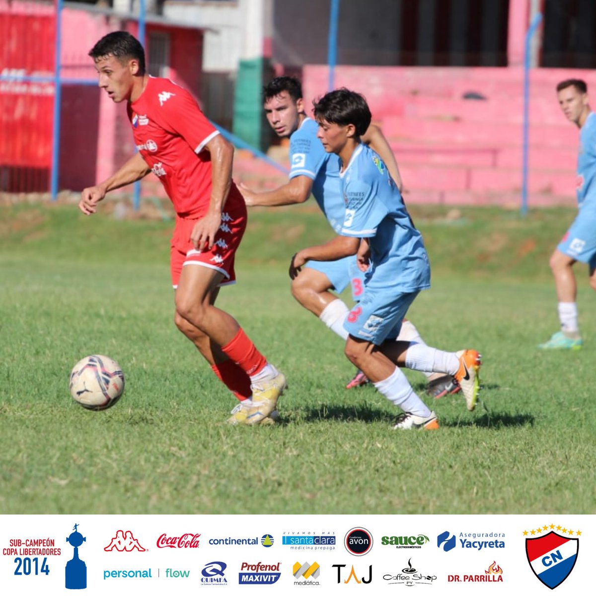 #𝐂𝐚𝐧𝐭𝐞𝐫𝐚𝐓𝐫𝐢𝐜𝐨𝐥𝐨𝐫 🔴⚪️🔵
➖#𝐜𝐚𝐭𝐒𝐔𝐁𝟏𝟗

Torneo #𝐀𝐩𝐞𝐫𝐭𝐮𝐫𝐚𝟐𝟎𝟐𝟑 | Fecha 7️⃣

¡𝐂𝐨𝐦𝐞𝐧𝐳ó 𝐞𝐥 𝐬𝐞𝐠𝐮𝐧𝐝𝐨 𝐭𝐢𝐞𝐦𝐩𝐨!

🏟Fortín de Tacumbú

#𝐍𝐀𝐂𝐈𝐎𝐍𝐀𝐋 2 🆚️ 0 Resistencia
Goles: 17' PT Fabrizio Cuevas y 27' PT Gustavo Duarte.