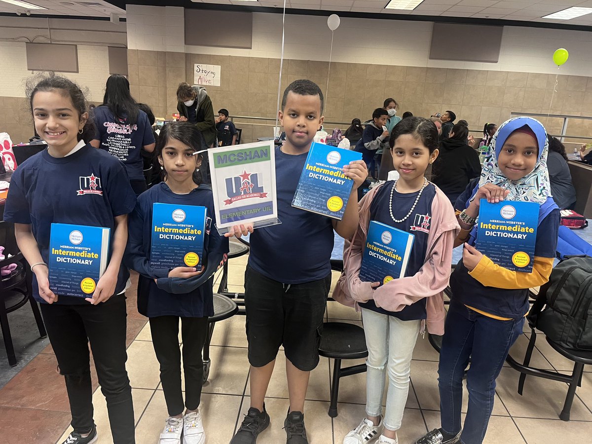 MsAugsteen's tweet photo. Having a blast at UIL today @dallasschools! 🏆🎉 We are so proud of our mustangs who competed in chess, creative writing, dictionary, number sense and spelling!! @ConradSchools @ConradandTJ_ES #gomustangs https://t.co/r2Mw9bipxm