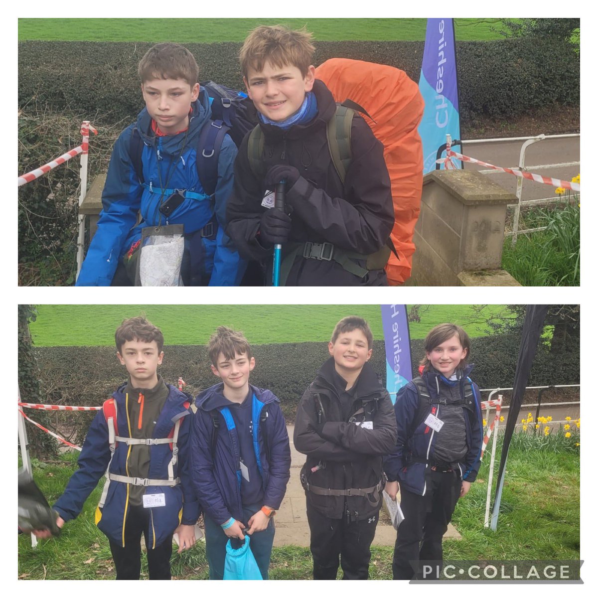 Teams 194 and 330 <a href="/1stWilmslow/">1st Wilmslow Scout Group</a> arriving at Siddington base camp this afternoon. Great team effort by ALL 🙌#Multi #Skills #TeamPlay #Recognition #Resilience #cheshirehike <a href="/CheshireHike/">Cheshire Hike</a>