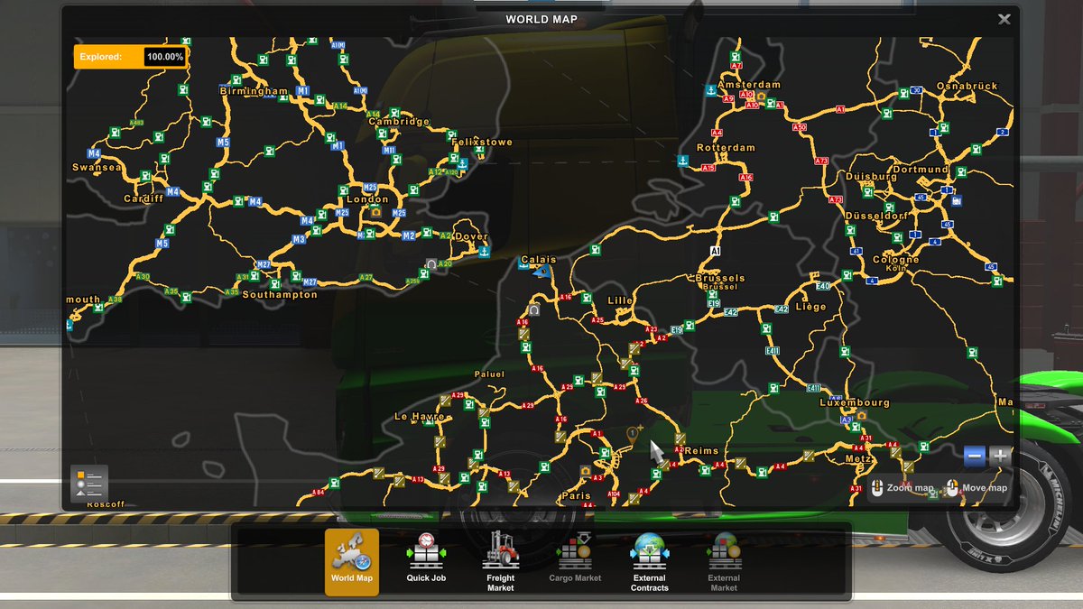 Hawker_MH's tweet photo. 車線が増えてて、大きいサービスエリアがあって結構変わってた。ＭＡＰも１００％に戻ってすっきりした。ここ走ってる人達って、対向車線の道路でワチャワチャ好きな感じだけど、この改変ってどうなの？ https://t.co/XwBtxaxyf5