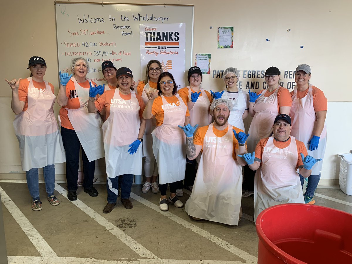 UTSAvpba's tweet photo. Great turnout at today’s UTSA Day of Service! Thank you to everyone who came to support the Whataburger Resource Room on the Main Campus.
#UTSA #UTSADayofService
@UTSALead_Serve @UTSA_StudentU https://t.co/atwEJd1YGh