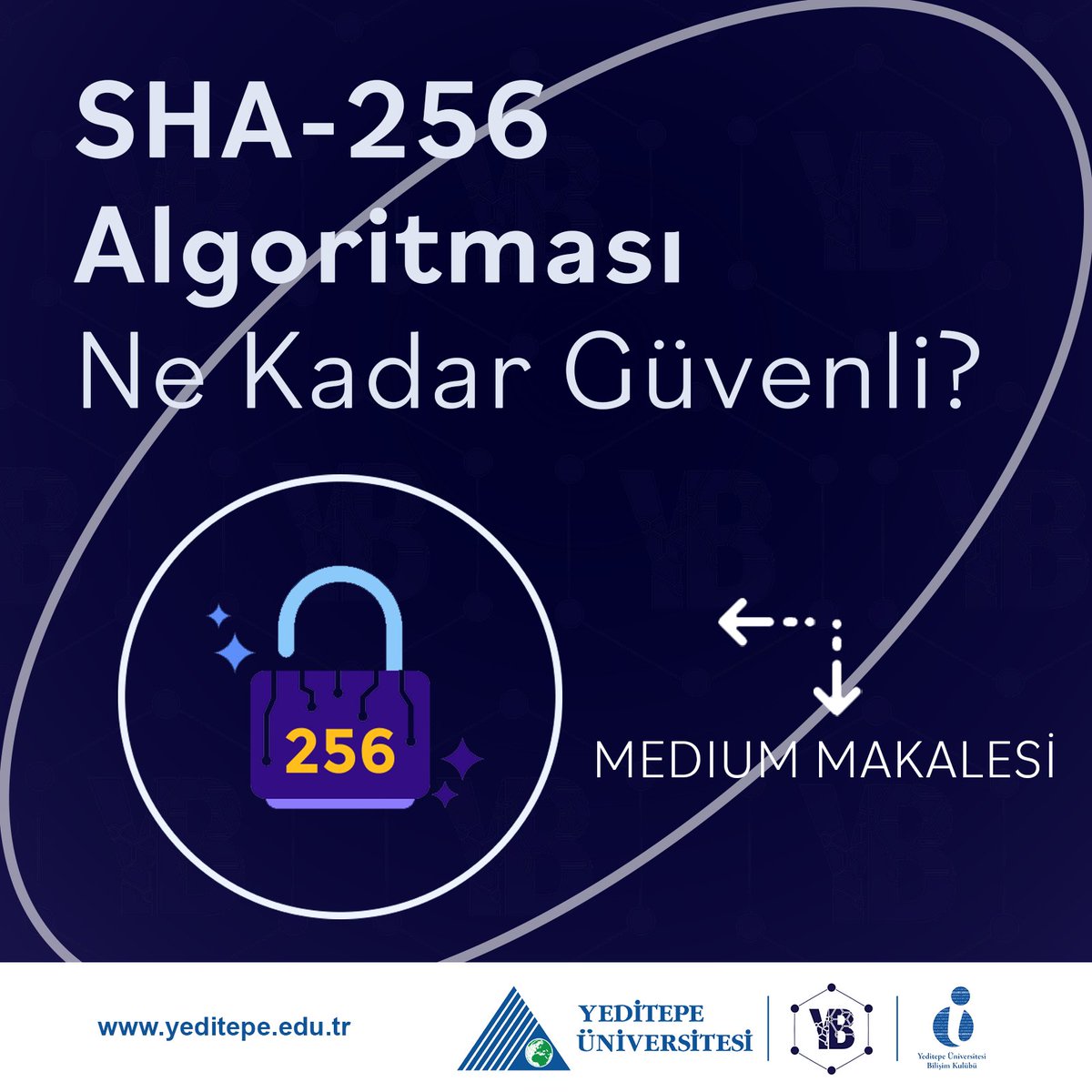 Bir önceki gönderimizde ''SHA-256 Algoritması nedir?'' dedikten sonra şimdi de sorgulamamız gereken nokta ne kadar güvenli olduğudur. Hacklemek mümkün mü, çıktısından girdisini nasıl elde ederiz gibi sorularınız varsa buradan (t.ly/95aJE) makalemizi okumanız yeterli!