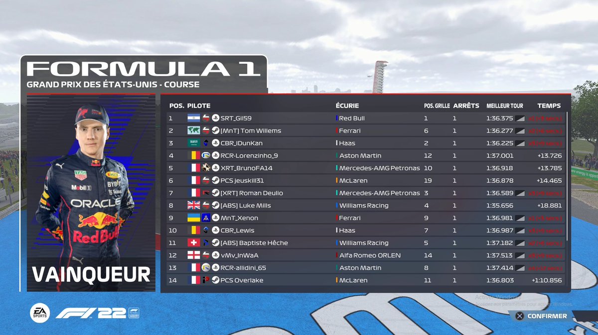 🚀Victoire de <a href="/_Gil59/">SrtGil59</a> pour la <a href="/SambaRacing/">Sambabus Racing Team</a> 
🥈 <a href="/Edrexxx/">Edrex-</a> términe 2e
🥉nouveau podium pour Dunkan

#REC