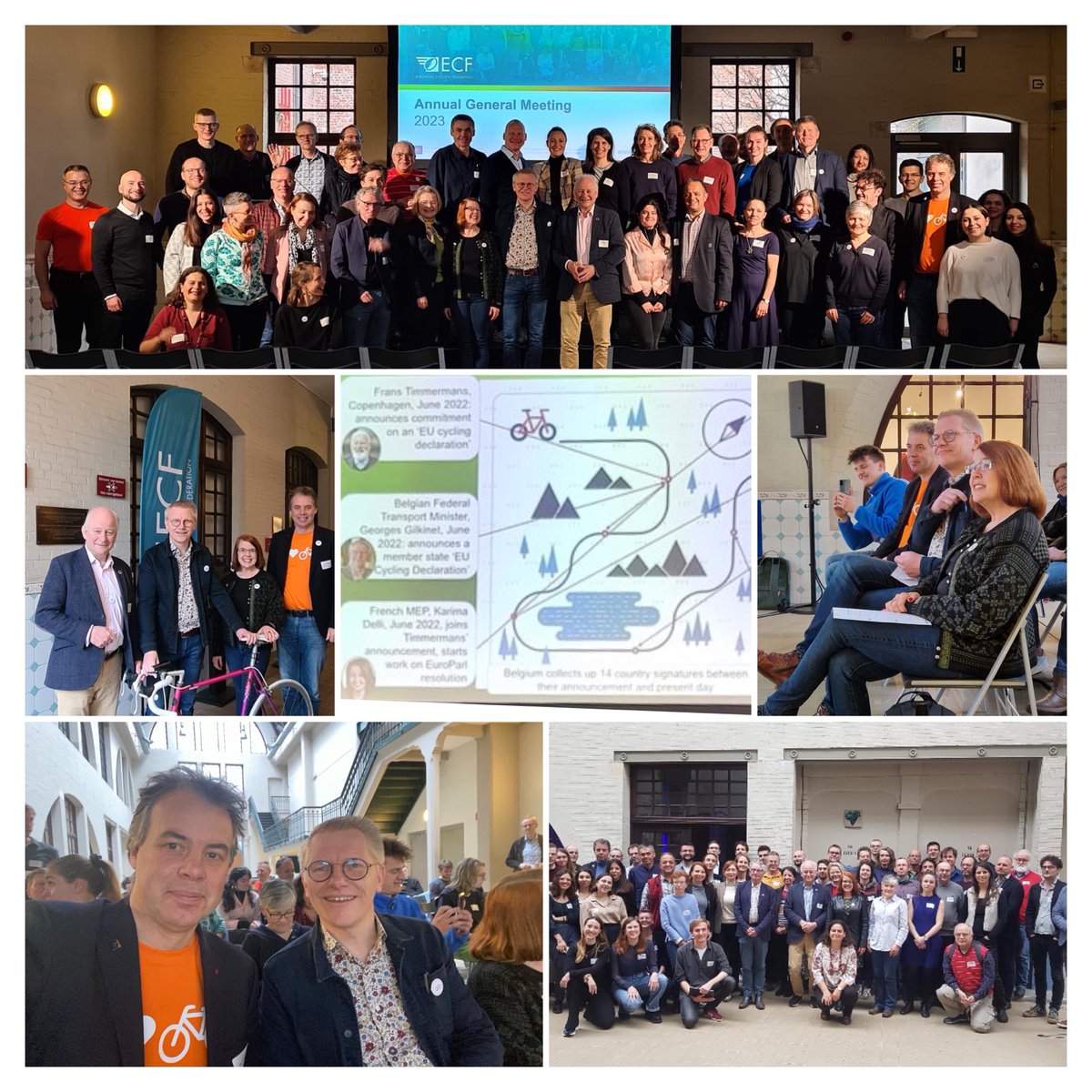 Day2 ⁦<a href="/EuCyclistsFed/">European Cyclists' Federation</a>⁩ AGM…#Eucyclingdeclaration with ⁦<a href="/GeorgesGilkinet/">Gilki</a>⁩, ⁦<a href="/copenhenken/">Henk Swarttouw</a>⁩ ⁦<a href="/JillWarrenECF/">Jill Warren</a>⁩ ⁦<a href="/wiescallens/">Wies Callens</a>⁩ ⁦@RebeccaPeters_⁩ ⁦<a href="/camillethome/">Camille Thomé</a>⁩ ⁦<a href="/Sidsel_Hjuler/">Sidsel Birk Hjuler</a>⁩ ⁦<a href="/esthervgarderen/">Esther van Garderen</a>⁩ ⁦<a href="/angela_francke/">Cycologica</a>⁩ &amp;manyothers