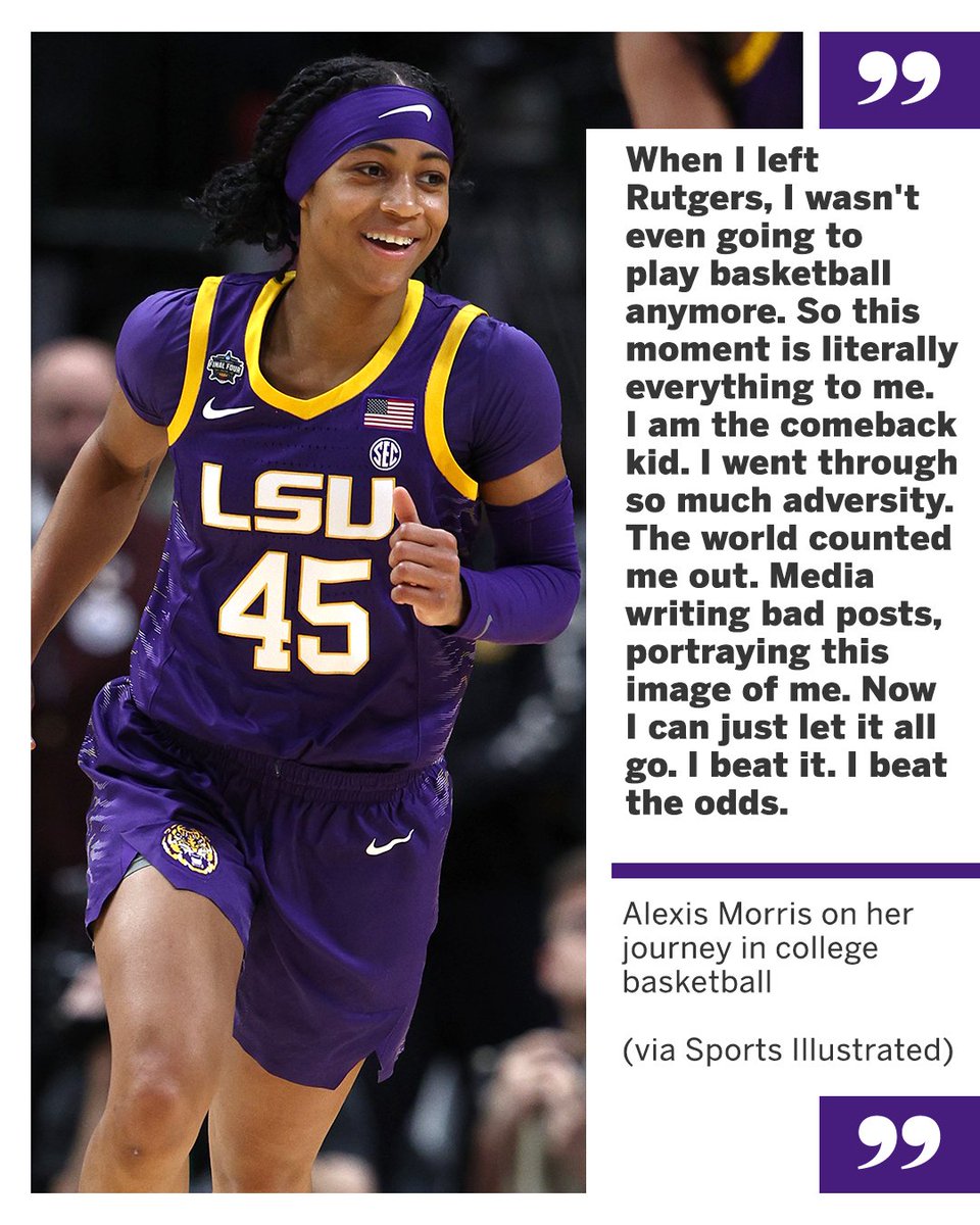 SECNetwork's tweet photo. Alexis Morris never gave up, and now she’s headed to the NATTY 😤🏆 https://t.co/lpmCoN6Cab