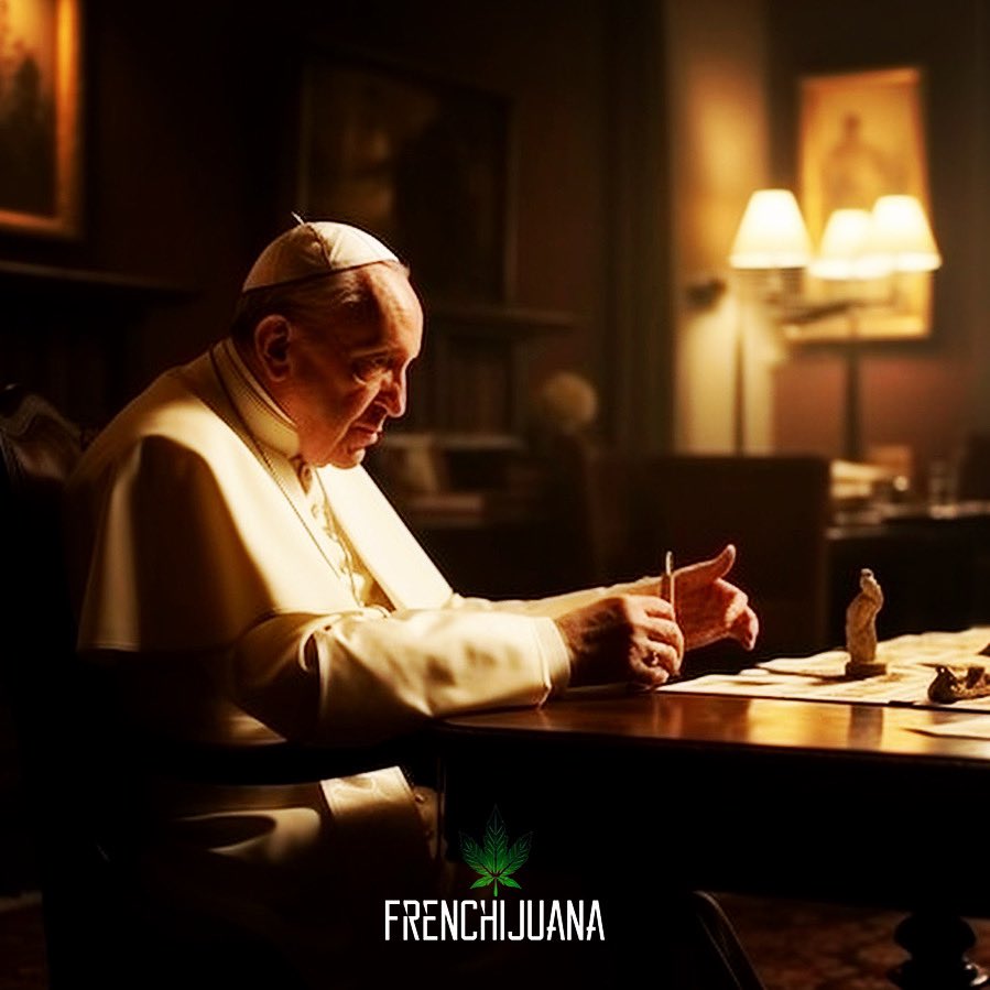 FrenchiJuana's tweet photo. « POPE SMOKEΒ Β» π₯π±π₯π¨π¨π¨
#PopeSmoke #havingfunwithAI
#midjourney #midjourney5 #midjourneyAI #midjourneyart #midjourneyv5 https://t.co/Pp1gLpjgyU