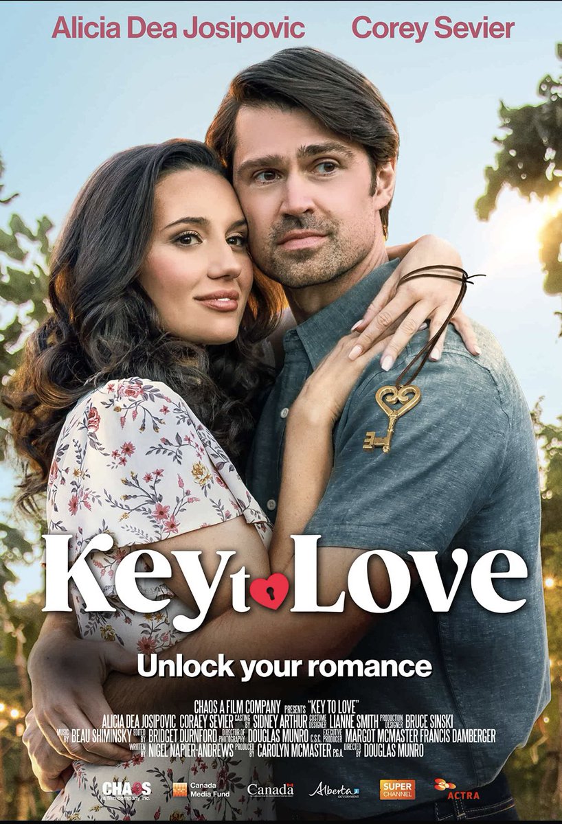 Hey guys! #KeyToLove premieres on <a href="/SCHeartHome/">SCHeartHome</a> TONIGHT <a href="/8/">.</a>/7c. Our wonderful cast &amp; crew had so much fun making this charming, quirky romance. Hope everyone enjoys! <a href="/SuperChannel/">Super Channel</a>