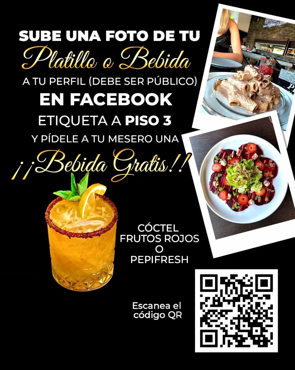 Jaime_Badillo's tweet photo. #Piso3 Acapulco, visitanos ésta temporada de vacaciones de #SemanaSanta y #Pascua. Vive la experiencia de un delicioso #menú, #bar y #Mixología.
Goza en familia junto a las mejores instalaciones cómodas pensadas en ti, terraza al aire libre, salón privado, vista a la bahía y mas https://t.co/BwBmXs5efy