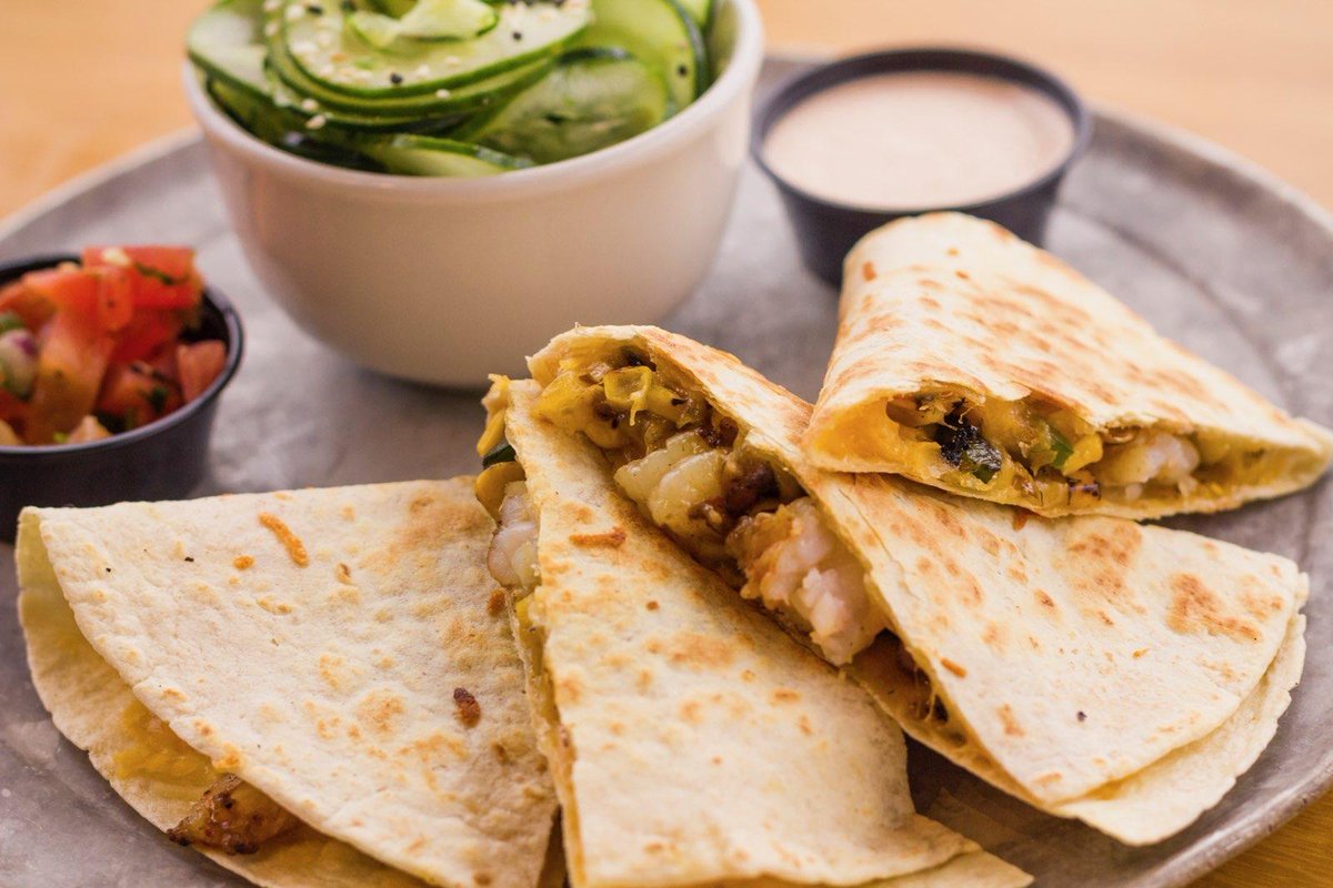 Due to a shrimp shortage, we must remove the Garden Shrimp Quesadilla from our menu.🦐 
Kidding;  there are still plenty of 'shrimp' in the sea! Tell us what pranks you pulled today. #AprilFoolsDay #shrimp #gardenshrimpquesadilla