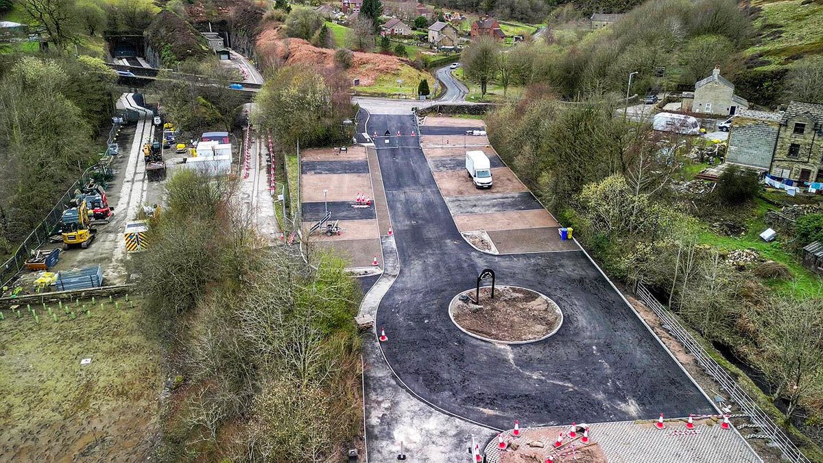 holmfirthdrone's tweet photo. Dunford Bridge Trans Pennine Trail Car Park Update.
A few drone pics showing progress as of 1st April 2023.
@TPT_Official #dunfordbridge #transpenninetrail #tpt #dronephoto #dji #yorkshire #holmfirth #pennines @SustransNorth @morgansindallc #biketrail https://t.co/aHDXFbD17V