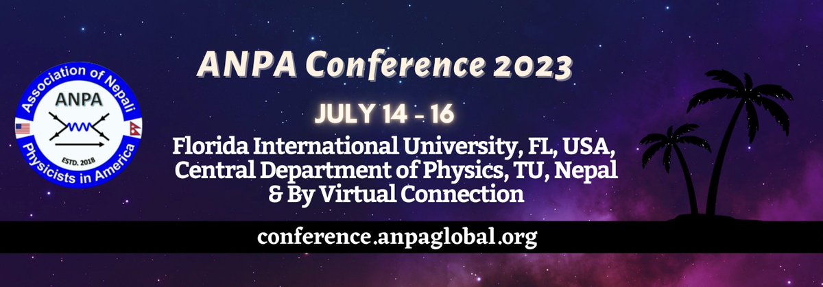 Nep_Physicists's tweet photo. The Association of Nepali Physicists in America (ANPA) is pleased to announce that abstract submission is now open for our upcoming 6th ANPA conference 2023, which will be held on July 14-16, 2023. https://t.co/h5lvtZ0Eth