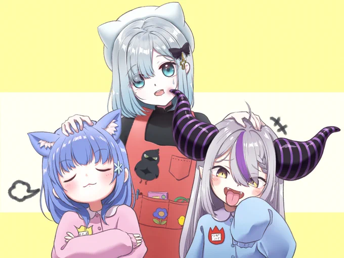 こう見えてる。#すぅあーと #ちーあーと #laplus_artdesu #V最協 