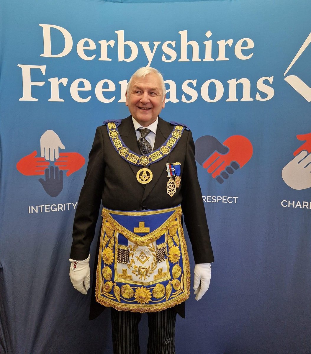 It's been quite a day here in Derbyshire, and it's not over yet! 

Ian is our new Provincial Grand Master and we've had a fabulous lunch and now the Annual Meeting is taking place. 

Here's a photo from earlier.
#Derbyshire #Freemasons
