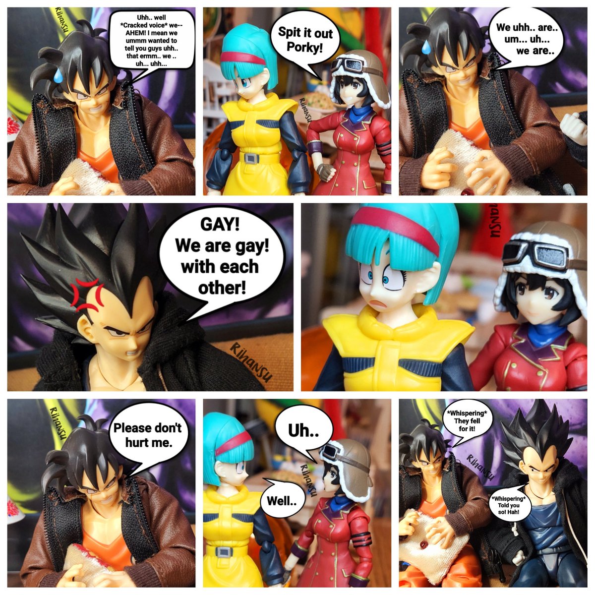 VegetaIV732's tweet photo. April Fools day prank gone wrong..
#yamgeta #bulmlie https://t.co/SD1Wj4AVQw