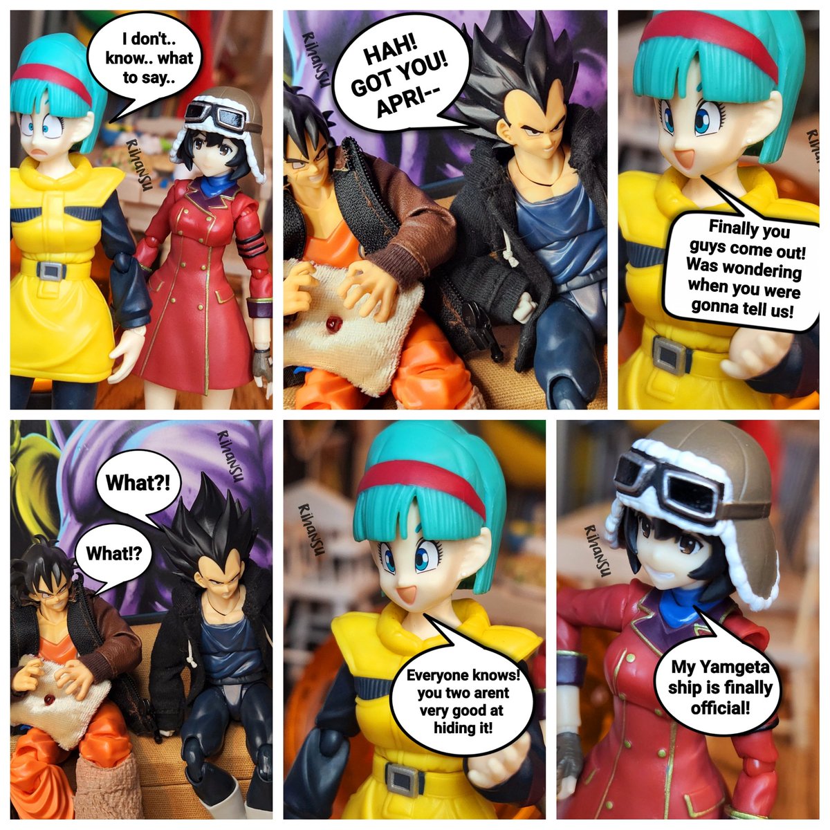 VegetaIV732's tweet photo. April Fools day prank gone wrong..
#yamgeta #bulmlie https://t.co/SD1Wj4AVQw