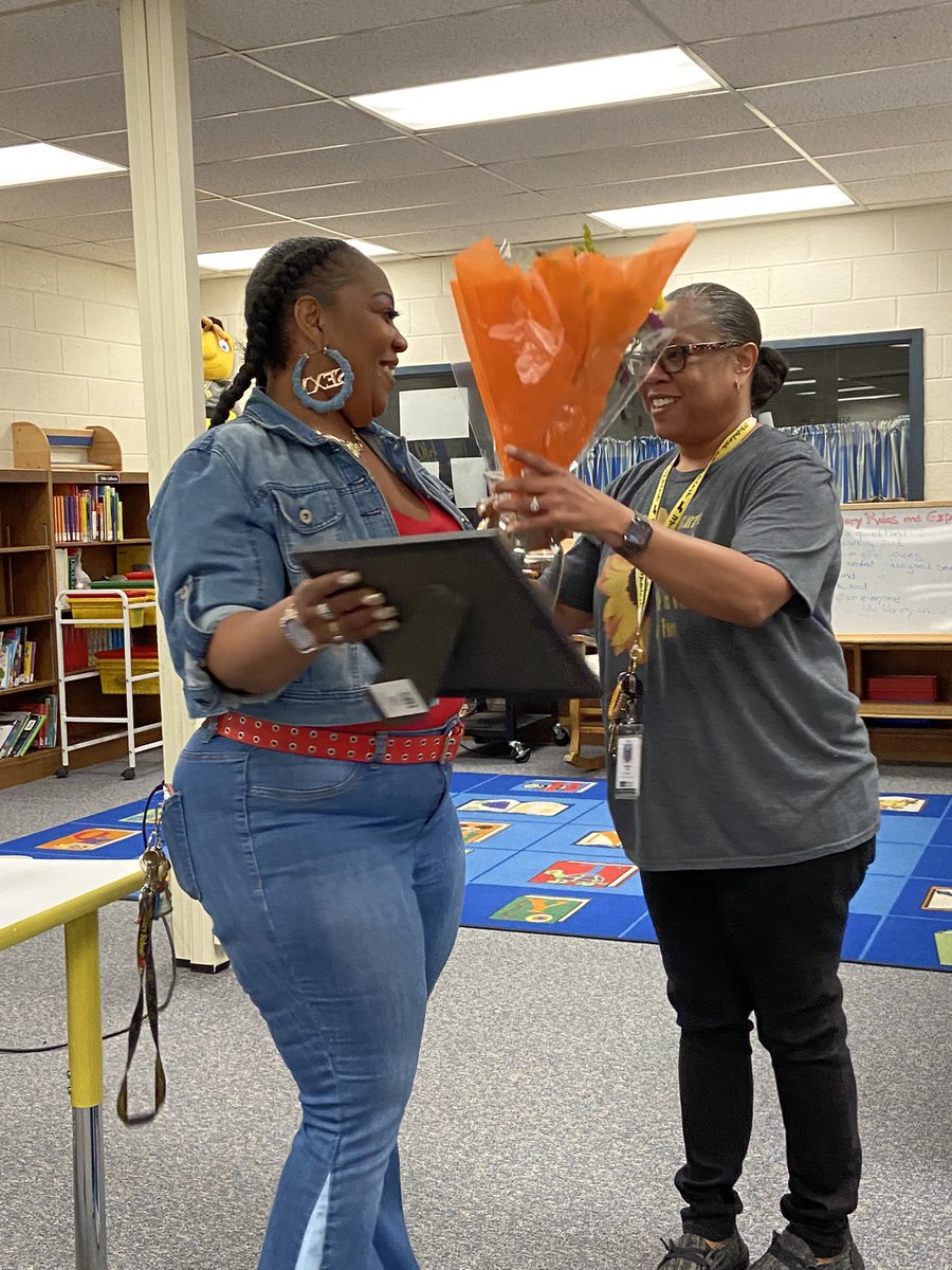 A HUGE Scottie Congratulations to our Exemplary Support Staff Person of the Year - Adrenna Cephas!  And congratulations to all of the nominees!  #TeachHustleInspire #NNPSProud #McIntoshScotties #exemplary #exemplaryservice