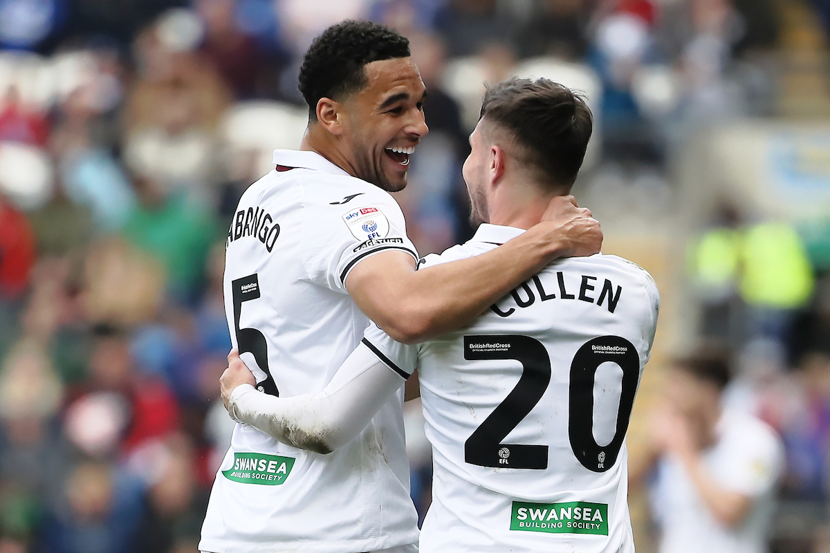 SwansOfficial's tweet photo. Ben Cabango struck a last-gasp winner as Swansea City recorded a fourth-straight victory in the south Wales derby.

📝Report👉 https://t.co/fTUDJsDEh2 https://t.co/gTXeB1H8bX
