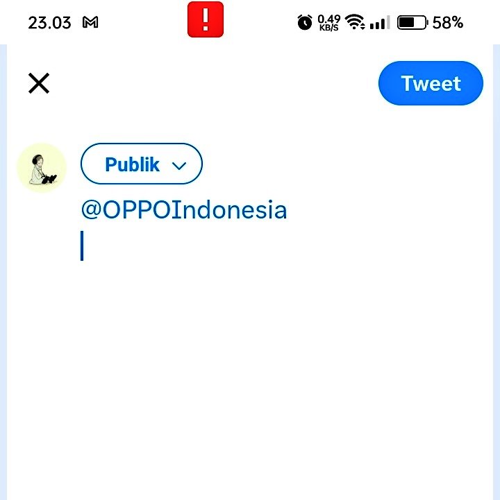 MenujuFuture's tweet photo. @OPPOIndonesia boleh dibantu cara menghilangkan tanda seru di dlm kotak merah? https://t.co/TXWaRjAJIu