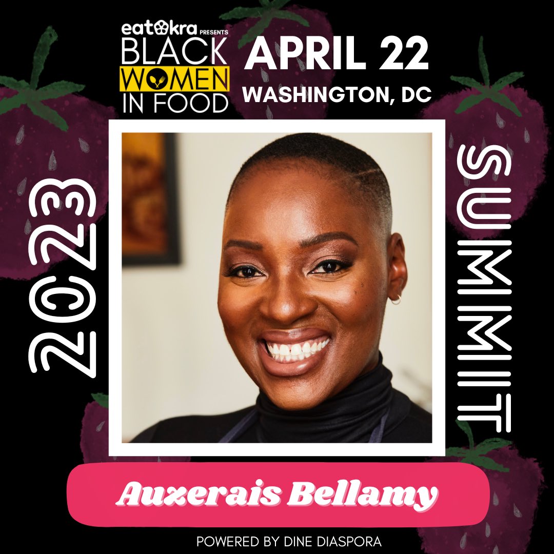 I’m excited to speak at @DineDiaspora’s Black Women in Food Summit presented by @EatOkratheApp on April 22 in Washington, DC!  The event gathers Black women across the food and beverage industry for learning, networking, & support.  Don’t miss it! bwifsummit2023.splashthat.com