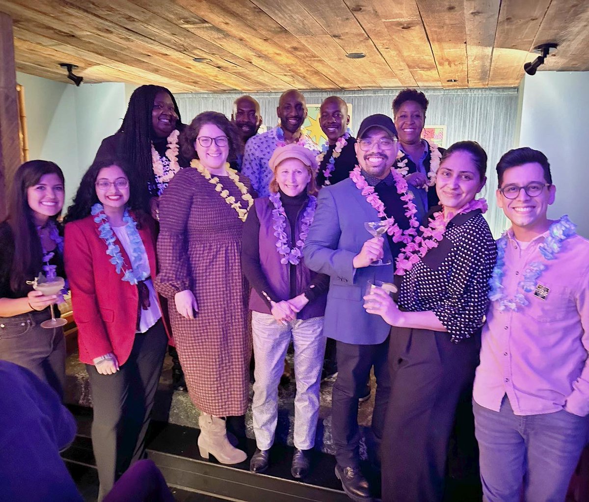 Last night, we had our first community event celebrating #TISG co-founder Rashad V. Chambers and the producing team of the incredible play FAT HAM on @NatBlackTheatre night. We laughed. We cried. We feel so grateful that this play is on #Broadway. #FatHam