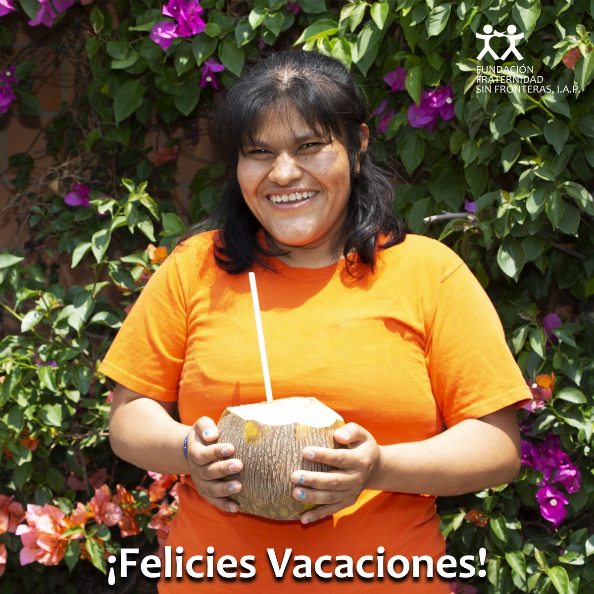 FundacionFSF's tweet image. #FFsF #Vaciones #Semanasanta #IAP #PcDI Hola a tod@s, les deseamos que disfruten sus vacaciones, que se relajen, descansen, disfruten de la vida, son los deseos de los beneficiarios de Fundación Fraternidad sin Fronteras, I.A.P. ¡Felices vacaciones!