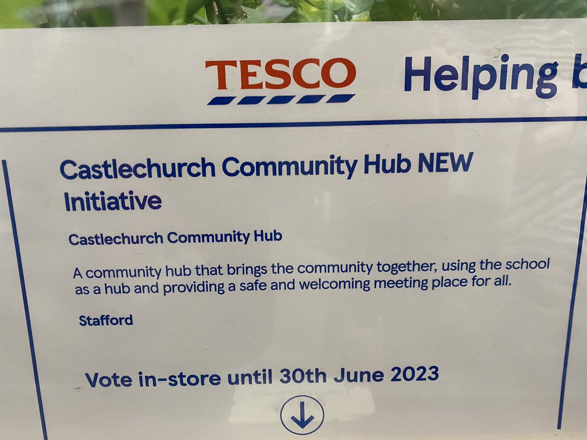 cranwell_jo's tweet photo. If you are in Tesco pop us a token in. Castlechurch Community hub are providing great groups such as men’s/women well being club, crafts, toddler groups, puppet making and a free cuppa and chat! @castlechurchps https://t.co/VfmtOJtJSo