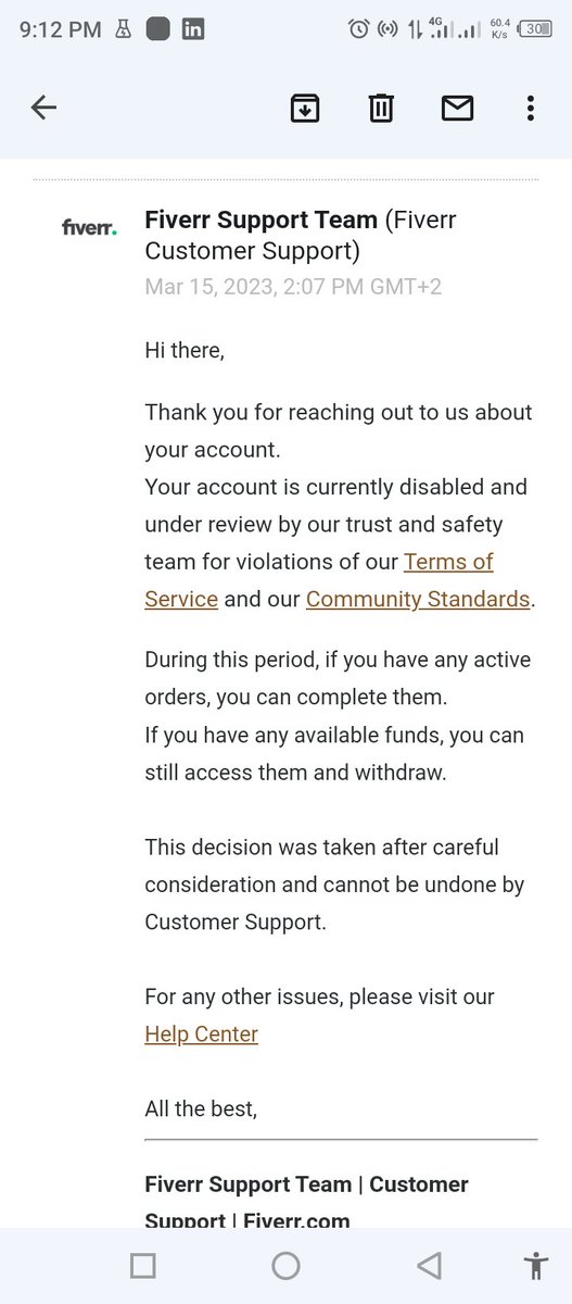 I have only one account. <a href="/fiverr/">Fiverr</a> disable my account. Can Fiverr reactivate my account I will remove all the cache and login my account again.